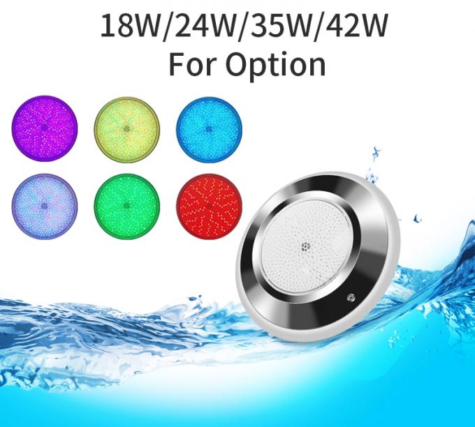 315X30mm Wall Mounted Led Pool Light 12v Rgb 18w Color Change Ip68 2