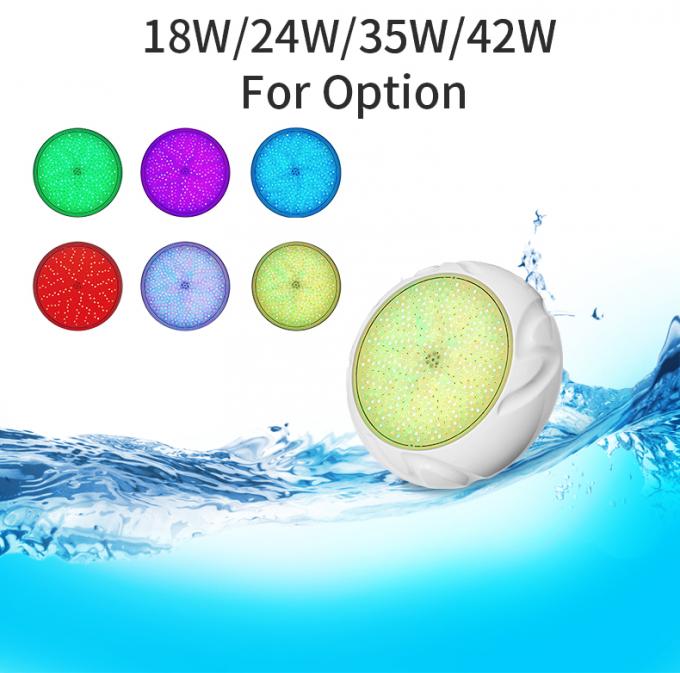 Plastic 24W 12V Underwater LED Pool Lights RGB Color Swimming Pool Lights 1