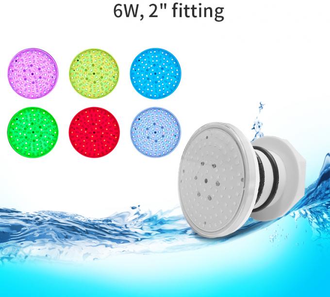 IP68 Waterproof LED Fiberglass Pool Light 6W Environmental Friendly 0