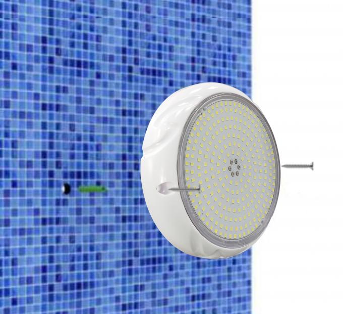 Wall Mounted 160MM Swimming Pool Lights , Resin Filled RGB LED Pool Lights 6