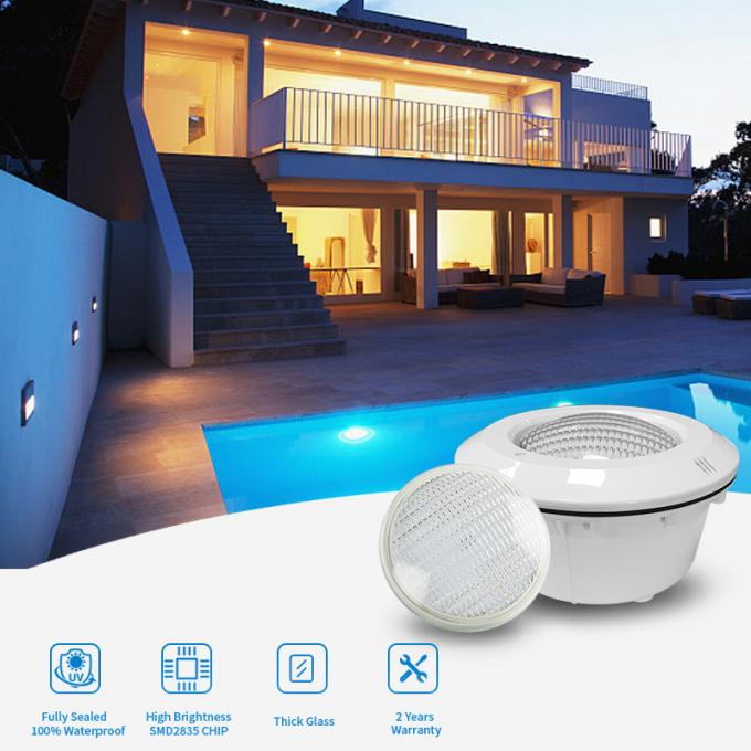 PAR56 Plastic Recessed LED Pool Light 18W 12V Remote Control 0