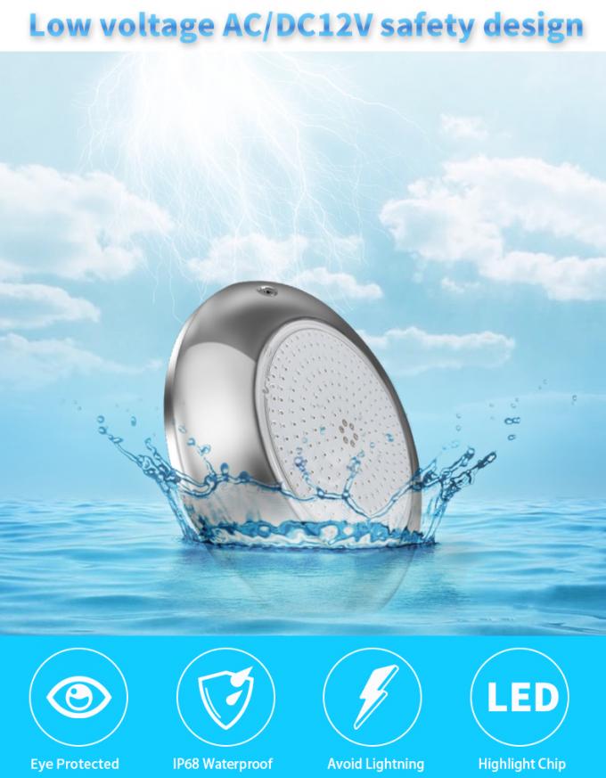 Slim SMD2835 Wall Mounted LED Pool Light 210MM Switch WiFi Control 3