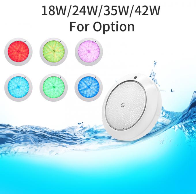 Resin Filled IP68 Fiberglass Pool Light Replacement SMD2835 Plastic 1