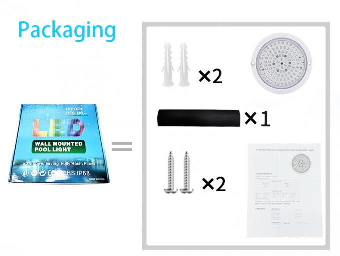 Resin Filled 120MM Concrete Pool Light Inground 6W 10W Switch WiFi Control 4