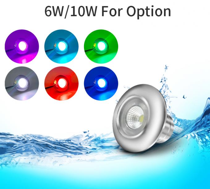 COB 316LSS LED Fiberglass Pool Light 2 Inch 10W Cool White Warm White 2