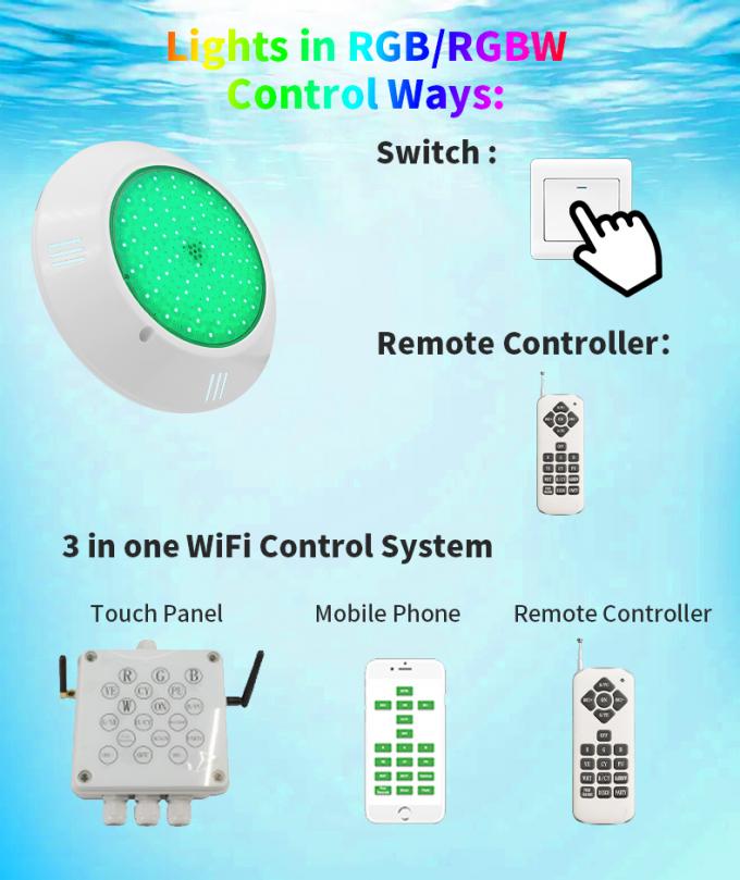 CE Nontoxic LED Waterproof Pool Lights Multipurpose Remote Control 4